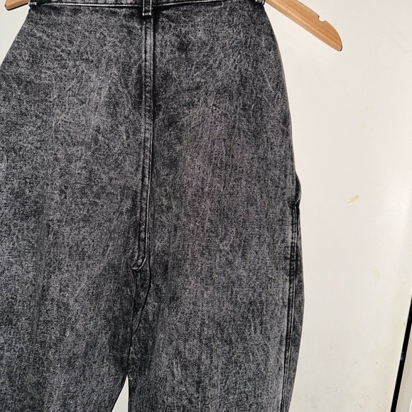 Acid wash high waist paper bag jeans - Picture 2 of 6